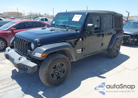 2018 Jeep Wrangler Unlimited Sport 4X4 z USA, uszkodzony, nr VIN 1C4HJXDG2JW152439
